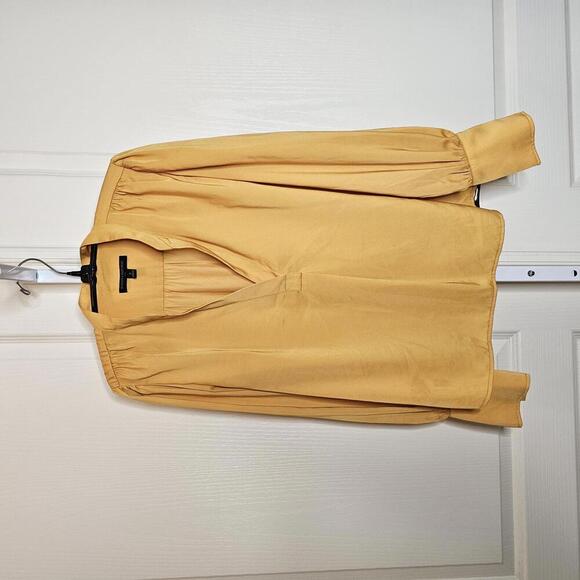 Banana Republic Tops - Chic Mustard Yellow Blouse - Perfect for Any Occasion